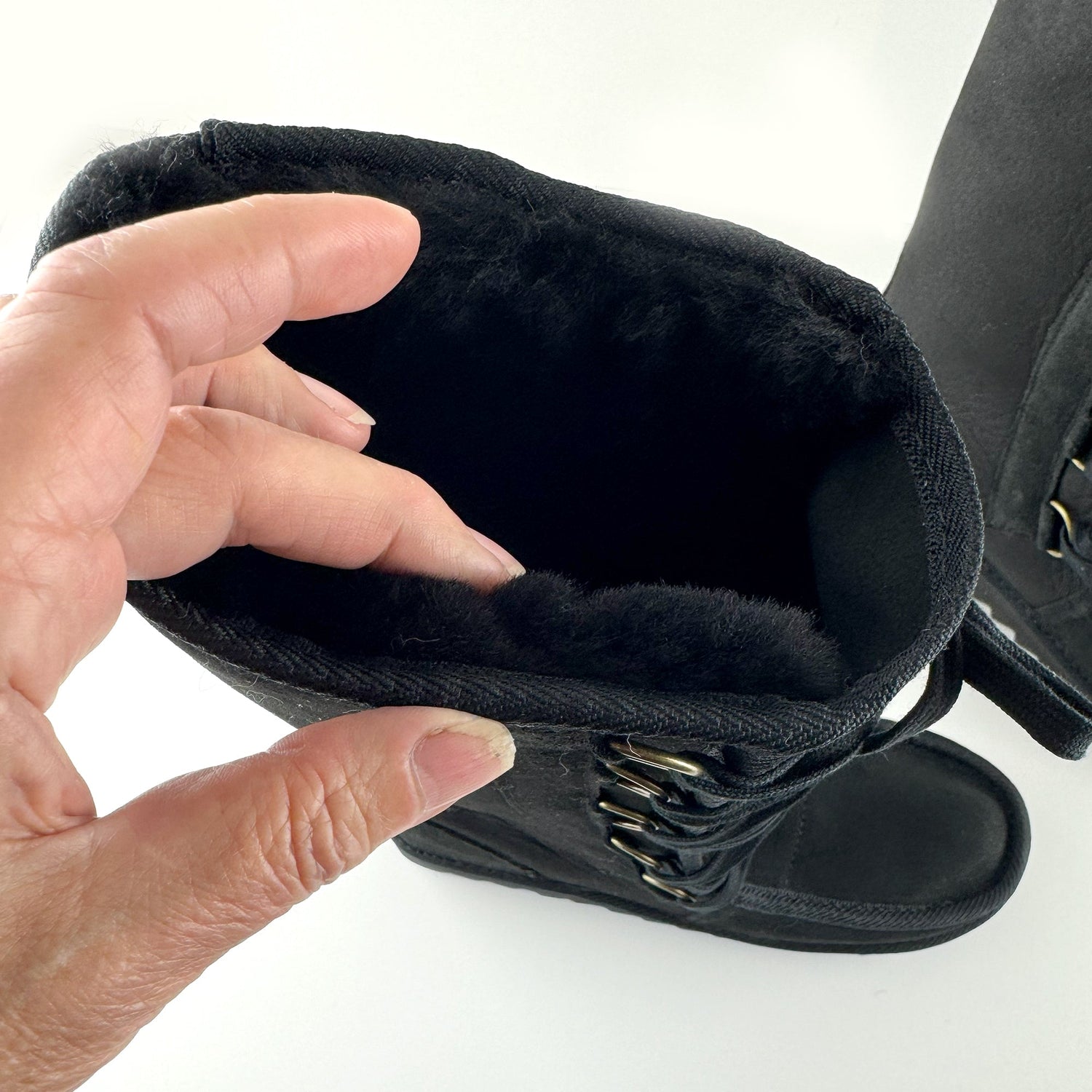 NZ Sheepskin High-calf Lace-up Boots - ShopNZ