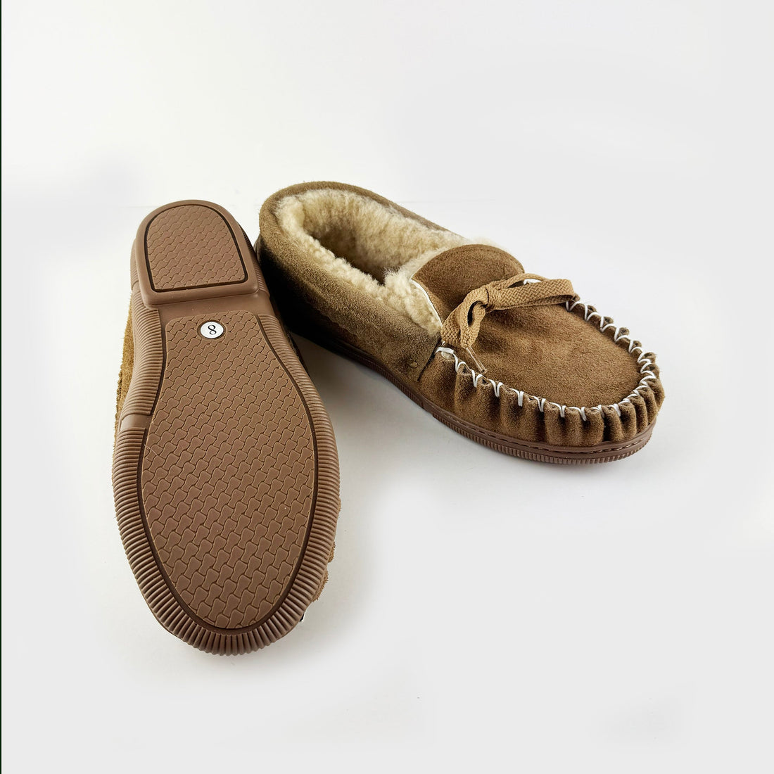 NZ Sheepskin Moccasins with Rugged Outdoor Sole and Laces for a Perfect Fit - ShopNZ