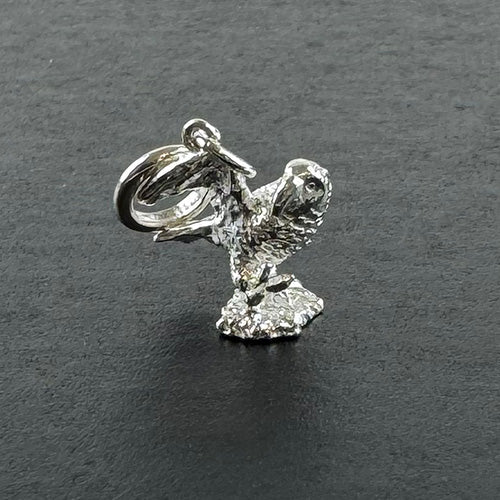 NZ Sterling Silver Kea Bird Charm - ShopNZ