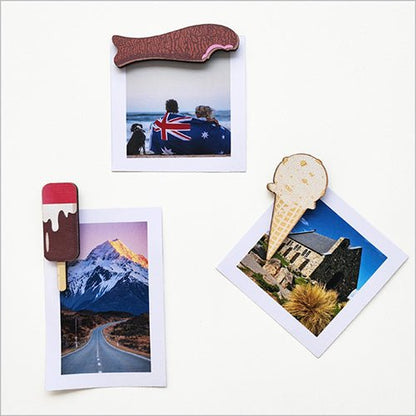 Pack of 3 New Zealand Sweet Treat Fridge Magnets - Jelly Tip - Hokey Pokey Icecream - Chocolate Fish - ShopNZ