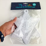 Pack of 36 Colour In Matariki Stars Decorations - ShopNZ