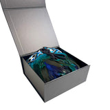 Paua Blue Ceremonial Short Korowai - ShopNZ