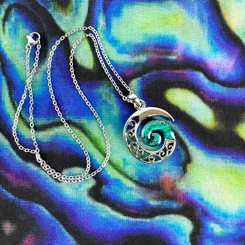 Pāua Scarf and Necklace Gift Set - perfect for many occasions - ShopNZ