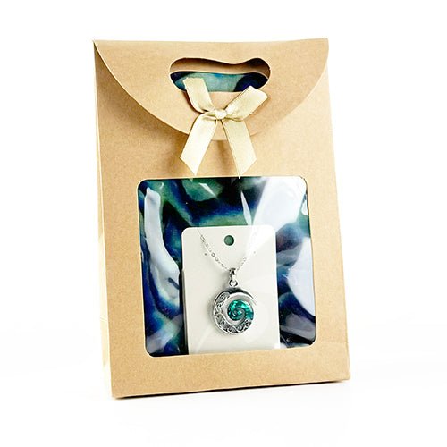 Pāua Scarf and Necklace Gift Set - perfect for many occasions - ShopNZ