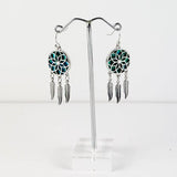 Paua Shell Dream Catcher Earrings - ShopNZ