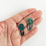 Paua Shell Dream Catcher Earrings - ShopNZ