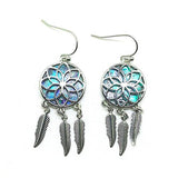 Paua Shell Dream Catcher Earrings - ShopNZ