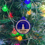 Personalised NZ Cat Christmas Ornament - ShopNZ