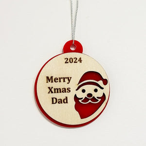 Personalised NZ Christmas Santa Ornament - ShopNZ