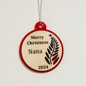 Personalised NZ Christmas Tree Ornament - ShopNZ