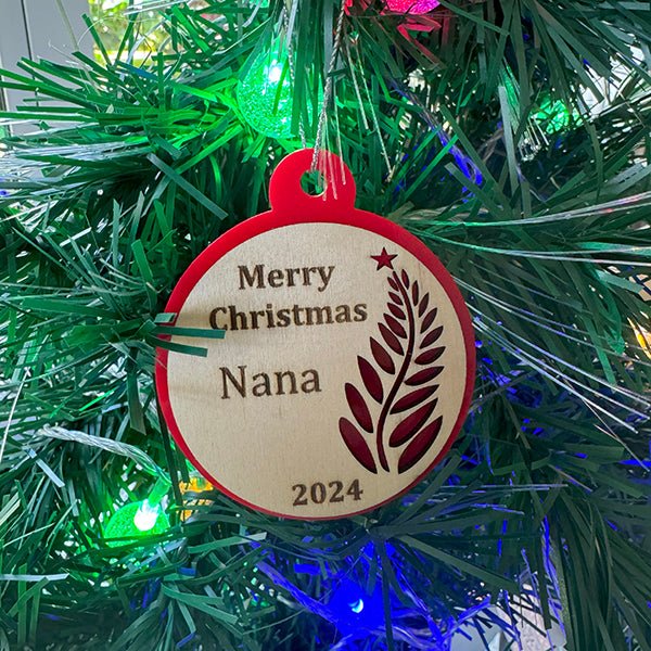 Personalised NZ Christmas Tree Ornament - ShopNZ