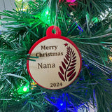 Personalised NZ Christmas Tree Ornament - ShopNZ