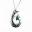 Pewter NZ Maori Fish Hook Necklace