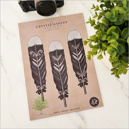 Pop Out NZ Huia Feathers Wall Art - ShopNZ