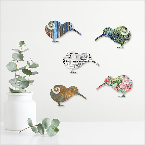 Pop - out Set of Printed Kiwi Birds Wall Art - ShopNZ