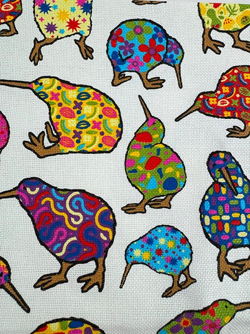 Pretty Bright Kiwi Bird Souvenir NZ Tea Towel - ShopNZ