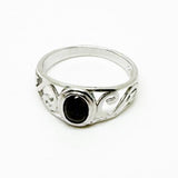 Pretty Genuine NZ Greenstone Sterling Silver Koru Ring - ShopNZ