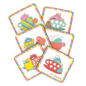 Pretty Kiwi in a Cup Coasters - ShopNZ