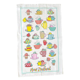 Pretty Kiwi in a Cup Tea Towel - ShopNZ