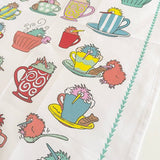 Pretty Kiwi in a Cup Tea Towel - ShopNZ
