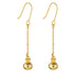 Pretty Little Taonga Gold Dangling Poi Earrings - ShopNZ