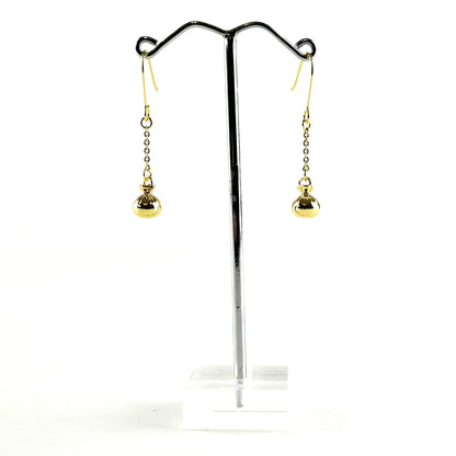 Pretty Little Taonga Gold Dangling Poi Earrings - ShopNZ