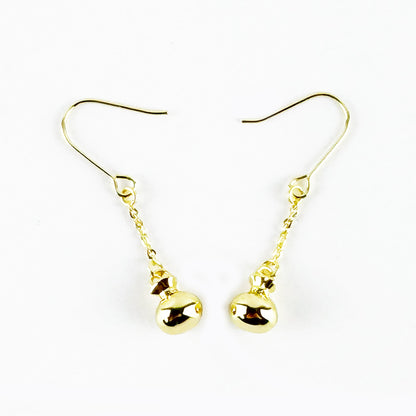 Pretty Little Taonga Gold Dangling Poi Earrings - ShopNZ