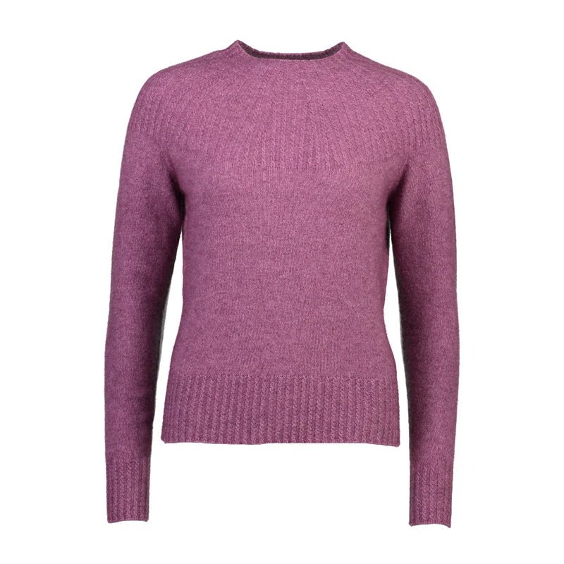 Pretty Merino Possumsilk Yoke Neck Cable Sweater - ShopNZ