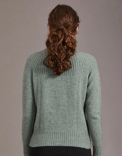 Pretty Merino Possumsilk Yoke Neck Cable Sweater - ShopNZ