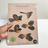 Pretty NZ Fantails Piwakawaka Pop Out Wall Art - ShopNZ