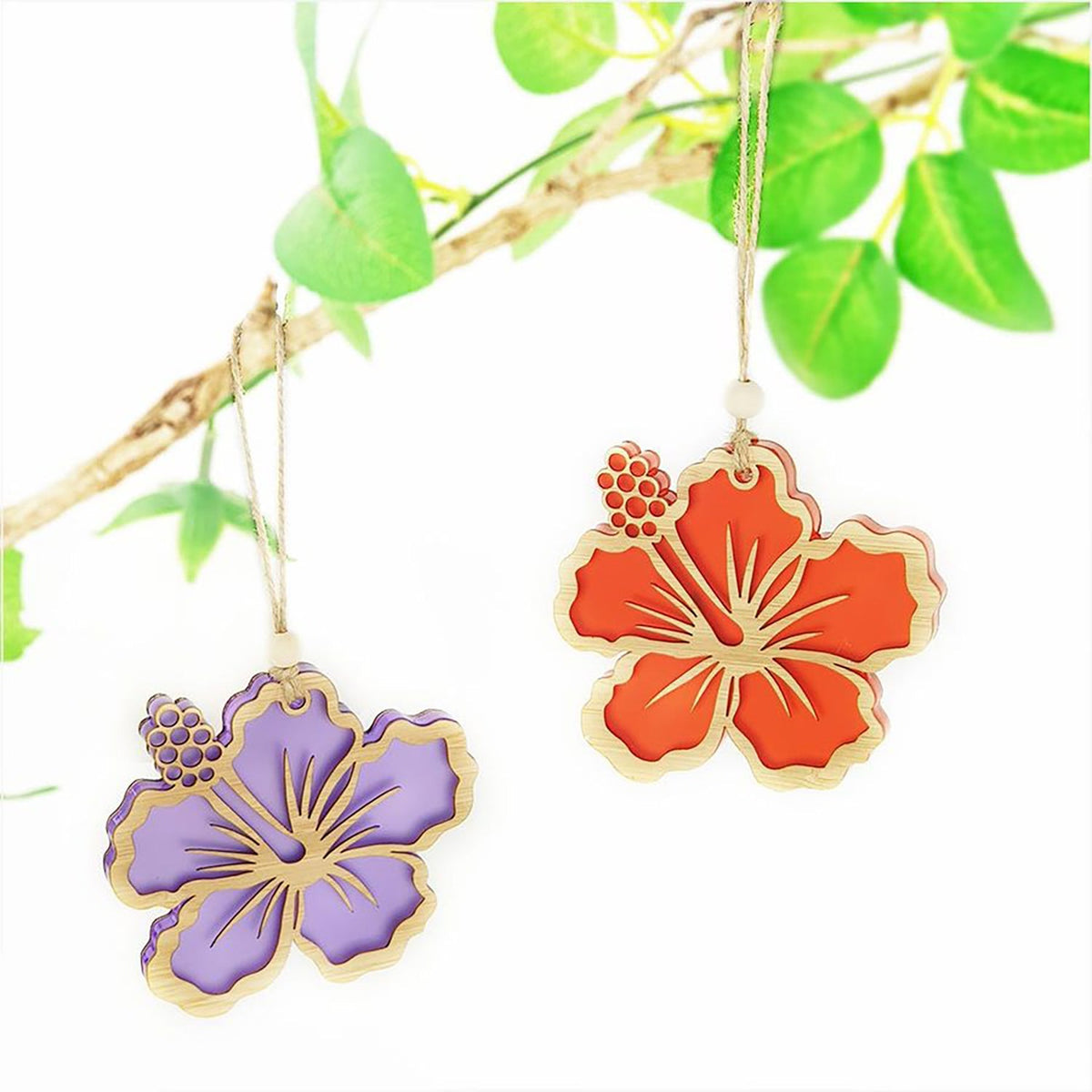 Pretty NZ Hibiscus Christmas Tree Decorations - ShopNZ