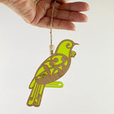 Pretty NZ Koru Tui Bird Christmas Ornament - ShopNZ