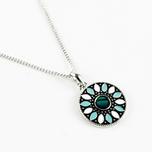 Pretty NZ Paua Shell Daisy Necklace - ShopNZ
