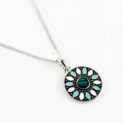 Pretty NZ Paua Shell Daisy Necklace - ShopNZ
