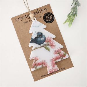 Pretty NZ Tui Bird Christmas Tree Ornament - ShopNZ