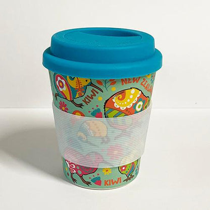 Pretty Paisley Kiwi Bamboo Coffee Cup - ShopNZ