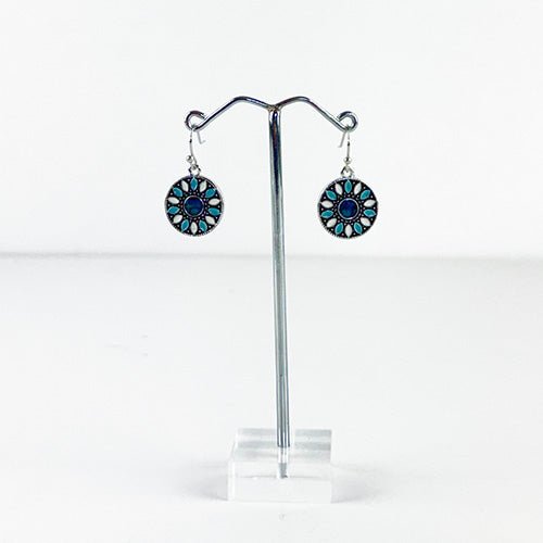 Pretty Paua Daisy Hook Earrings - ShopNZ