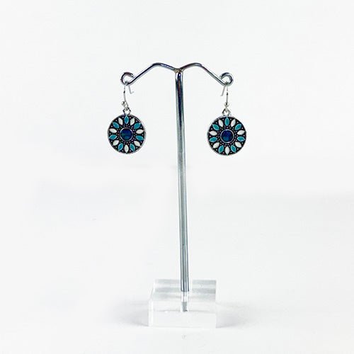 Pretty Paua Daisy Hook Earrings - ShopNZ