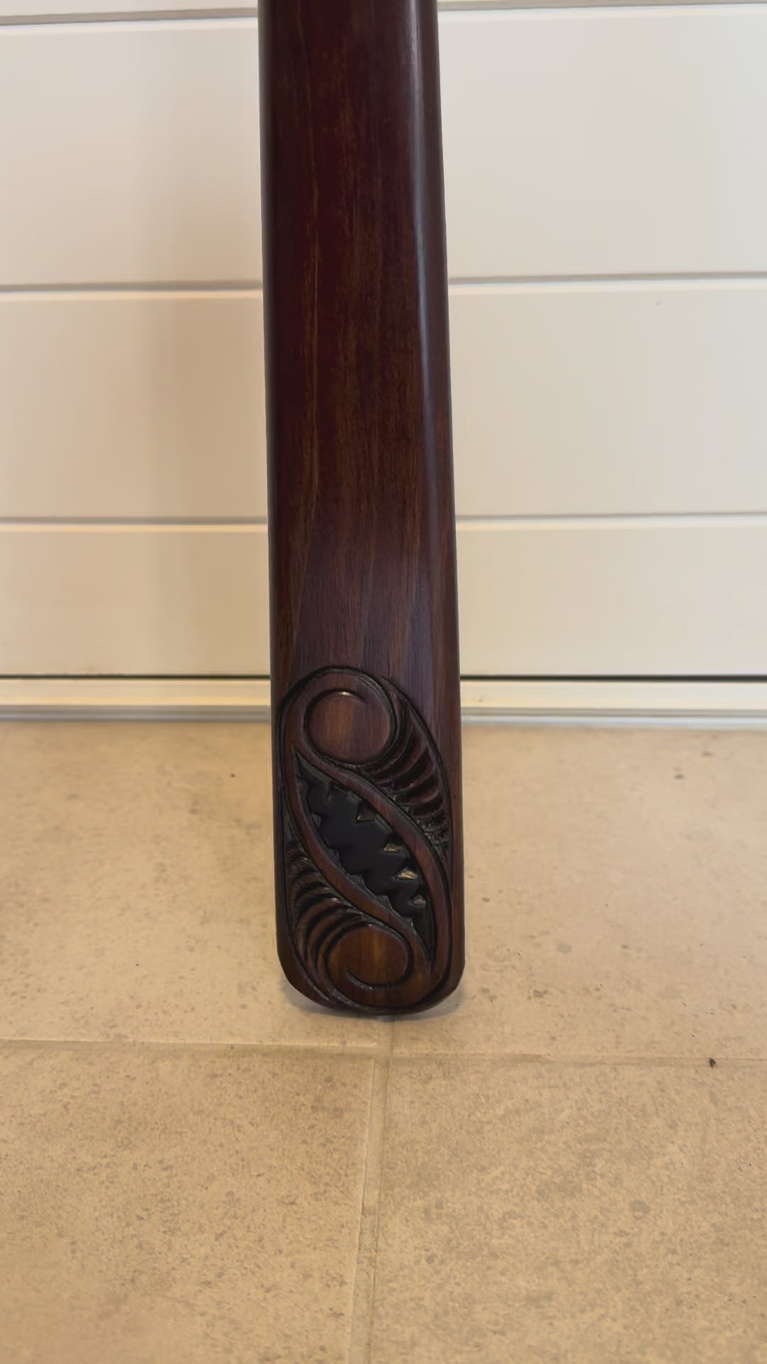 Full Size Maori Taiaha with Greenstone Tongue