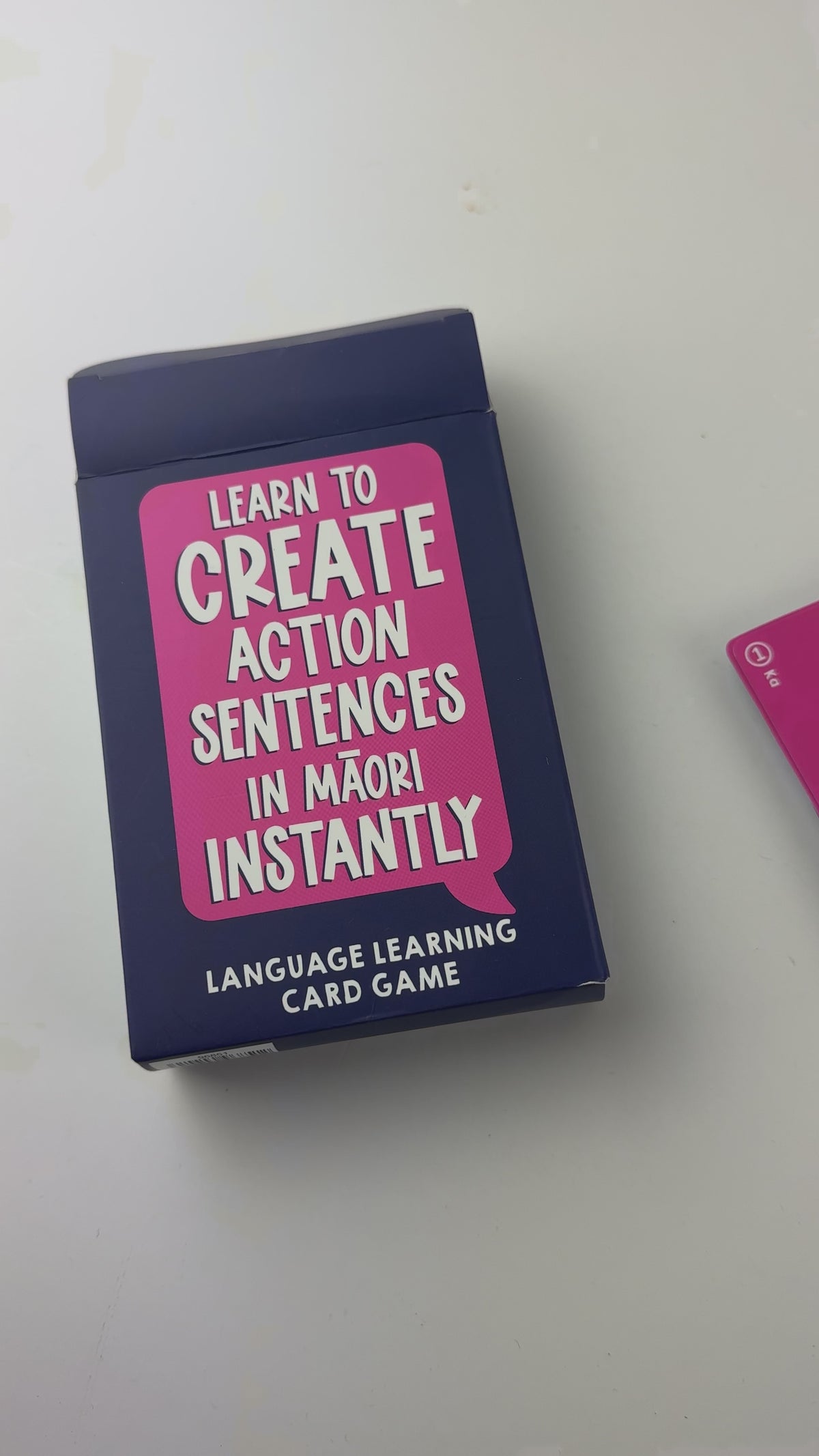 Māori Language Card Game - Learn How To Create Action Sentences