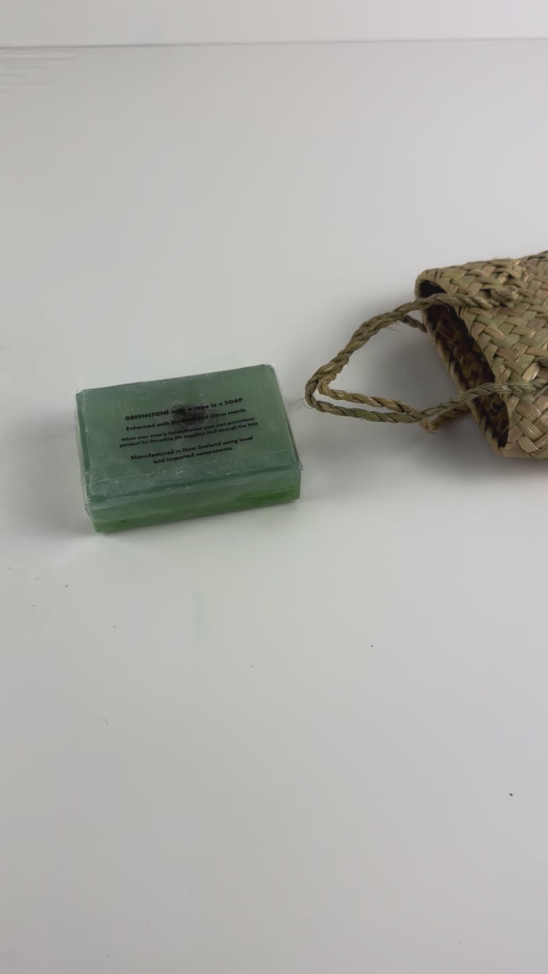 Greenstone Necklace Inside Soap