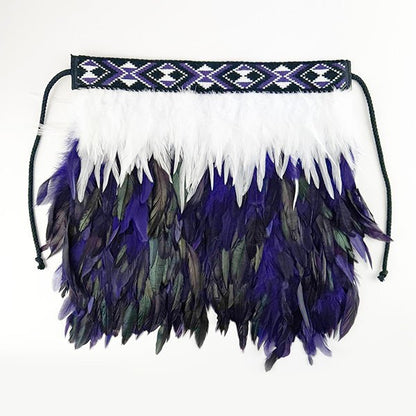 Purple and White Newborn Baby Maori Korowai - ShopNZ
