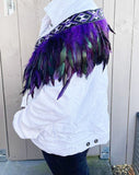 Purple Short Maori Korowai - ShopNZ