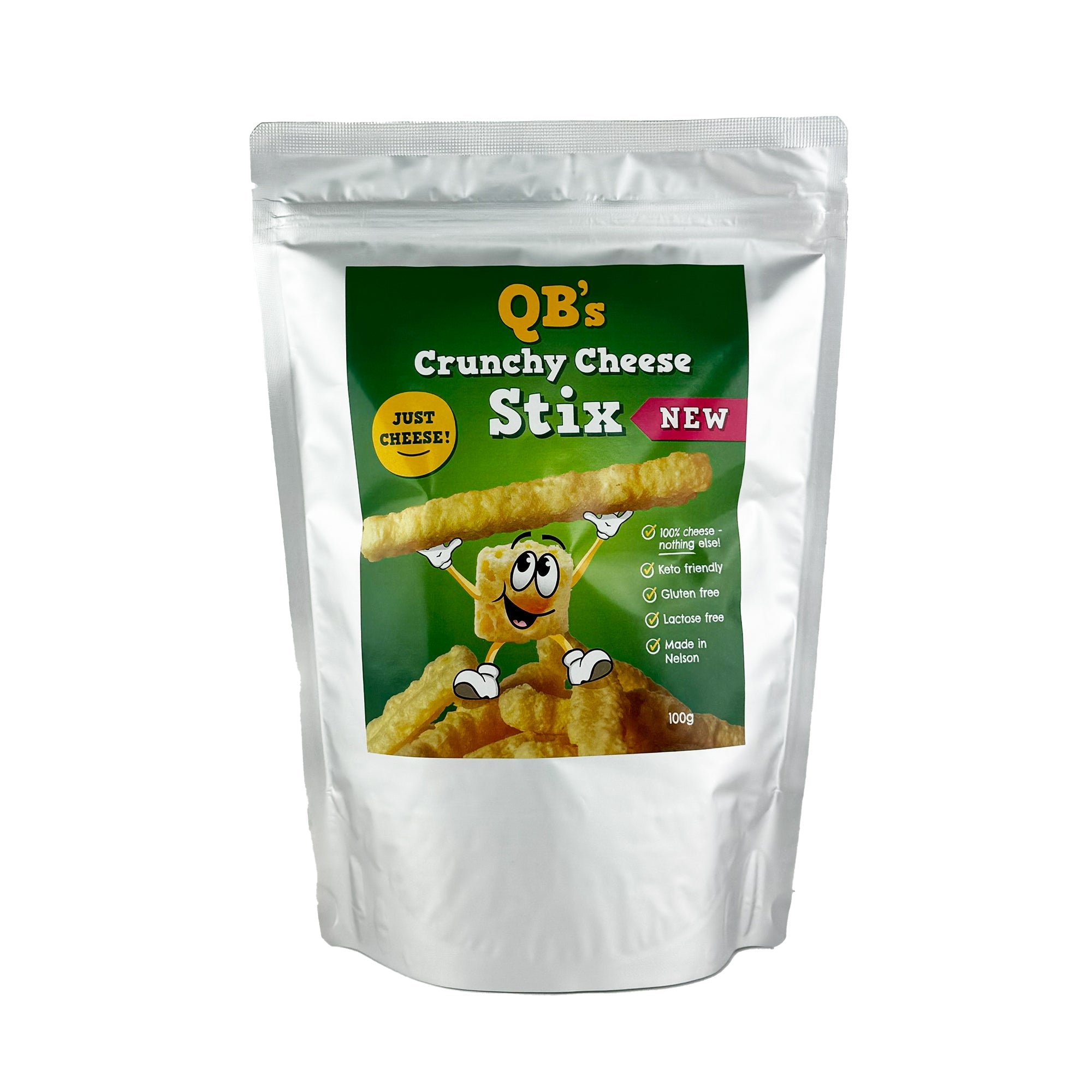QBs Crunchy Cheese Stix - Amazing NZ Keto Snack - ShopNZ