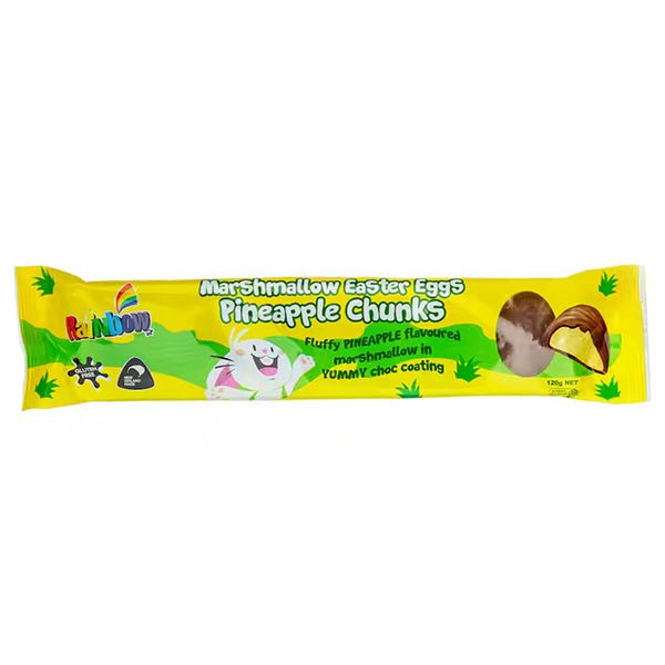 Rainbow Pineapple Chunks Marshmallow Easter Eggs - ShopNZ