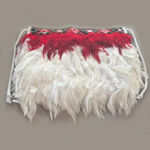 Red and White Newborn Baby Maori Korowai - ShopNZ