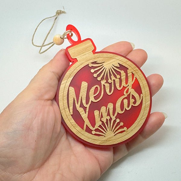 Red NZ Merry Xmas Pohutukawa Decoration - ShopNZ