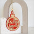 Red NZ Merry Xmas Pohutukawa Decoration - ShopNZ
