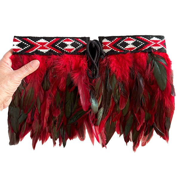 Red Short Korowai for Child - ShopNZ