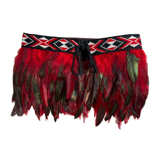Red Short Korowai for Child - ShopNZ